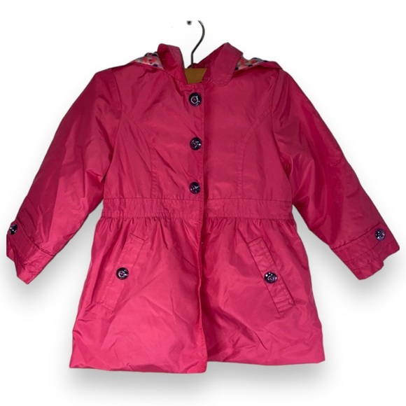 Pink OshKosh Toddler spring / fall Rain Jacket 4T - Picture 1 of 8